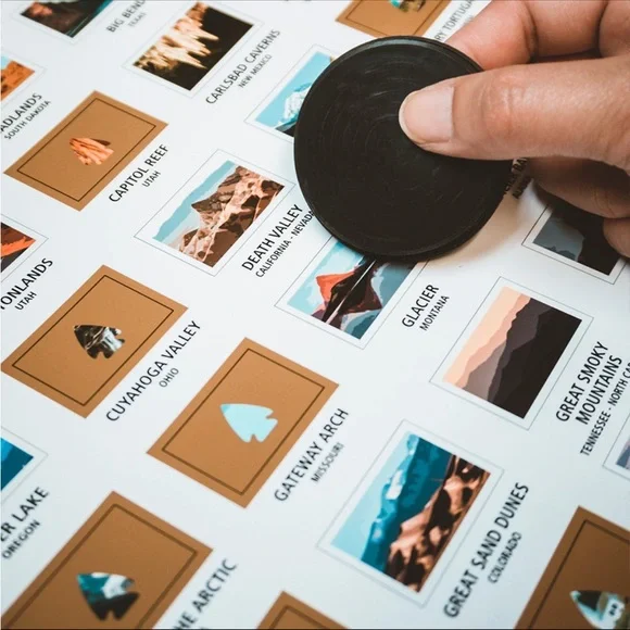 National Parks Scratch Off Travel Poster - Picture 3 of 3